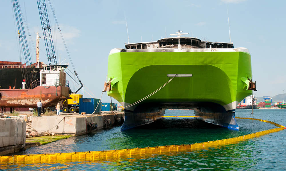 Cleaning and Waste Management Services to Ro-Ro / Passenger Vessel Highspeed 5